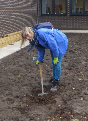 Collecting soil samples